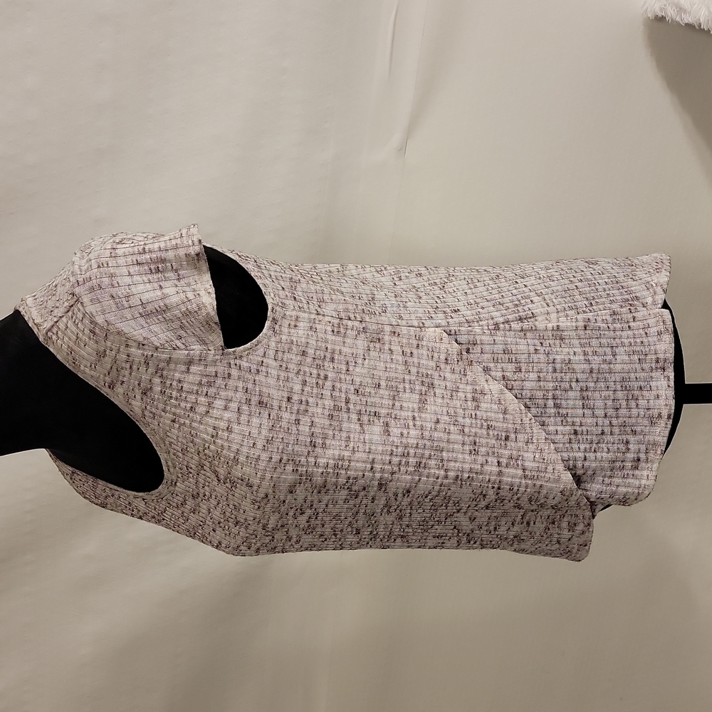 đ
șcato cream with dark brown speckles lightweight hi-low top size medium - Picture 3 of 11